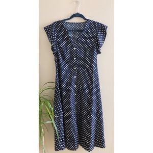 Amazon Polka Dot Midi Dress